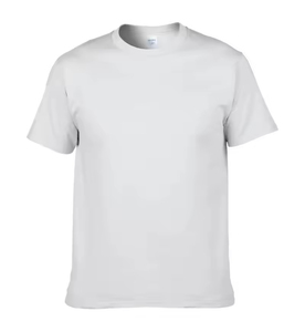 เสื้อยืดคอกลมแขนสั้นทรงปกติ ผลิตจากโรงงาน ผ้าฝ้าย 100% สำหรับผู้ใหญ่ ลายเรียบ น้ำหนัก 180 กรัม ไซส์ US สวมใส่สบาย รับสกรีนโลโก้ - Product Image 4