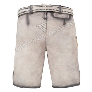 Shorts en daim de vachette brodés, style Lederhosen, pour hommes, sur mesure, pour l'Oktoberfest bavarois. - Product Image 5