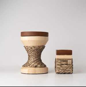 Elegant Hand-Made Wooden Incense <b>Burner</b> With Bamboo Base And Rose Gold Mesh Design Aromatic Diffuser All-Season Use - Product Image 1