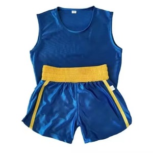 Uniforme de boxe personnalisé avec impression par sublimation sur toute la surface, 2 pièces, polyester à séchage rapide, logo de marque OEM, vente en gros en usine - Product Image 4