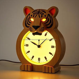 Wooden table <b>lamp</b> clock Shaped Candle Stand Other Candle Holders Lanterns & Jars Made in India - Product Image 5