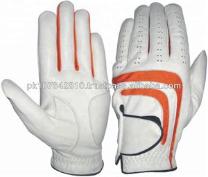 Vente en gros de gants de divertissement sportif en cuir Cabretta Gants de golf en cuir de mouton combinés avec un tissu extensible Gants de golf sur le dessus - Product Image 6