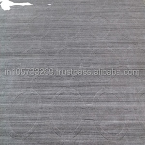 Biểu Tượng Tùy Chỉnh Hiện Đại Sọc Len Thảm Cửa Thảm Vuông Thiết Kế Tay Thắt Nút Cắt Đống Kỹ Thuật Vàng Đen Khu Vực Thảm Bộ - Product Image 5