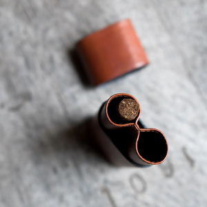 Estuche para cigarros de cuero genuino con cortador integrado, estuche de viaje para cigarros con cortador incorporado para una portabilidad y comodidad de lujo. - Product Image 4