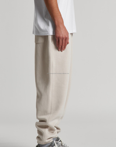 Joggers en molleton légers personnalisés pour hommes, coupe droite mi-longue, style décontracté, mode urbaine, brodés, 100 % coton, coupe classique - Product Image 4