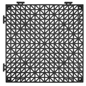 55 Pezzi Piastrelle Drenanti Nere in PVC Morbido a Incastro 30x30 cm, Antiscivolo, Spessore 8mm, Piastrelle Drenanti Nere Componibili - Product Image 6