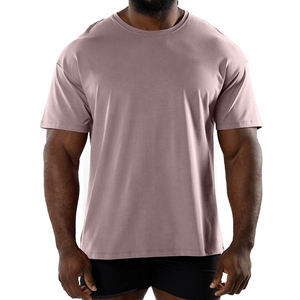 T-shirt unisexe en coton délavé à l'acide, coupe oversize à épaules tombantes, respirant, style hip-hop vintage, col rond, couleur unie, été, grandes tailles - Product Image 5