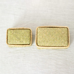 Boîte à pâtisserie artisanale en bambou naturel avec couvercle, offre promotionnelle, emballage pour bento, boîtes de rangement - Product Image 6