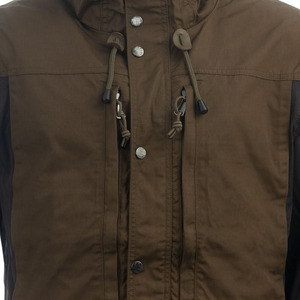 <b>Men's</b> water resistant soft shell jacket Brown hooded outdoor jacket with pockets Regular fit - Product Image 4