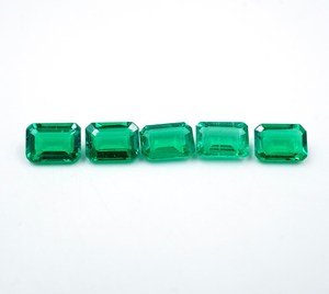 HAYAAT GEMS มรกตสีเขียวธรรมชาติ 4.60 กะรัต ทรงคุชชั่น (7x5 มม.) สำหรับทำเครื่องประดับ - Product Image 4