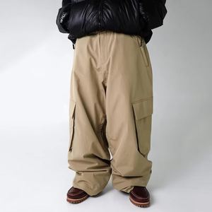 Pantalon de ski cargo ample doublé en mesh personnalisé pour homme, imperméable - Product Image 1
