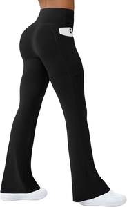 Leggings de sport pour femmes, pantalons de yoga et de fitness, taille haute, effet froncé aux fesses, extensibles, compressifs, pour l'entraînement et la course, vêtements de sport - Product Image 4
