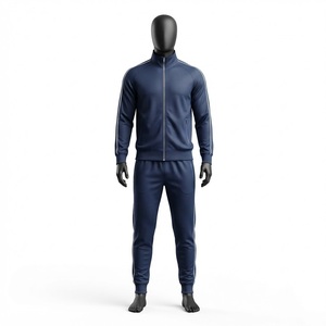 Men's Tracksuit Set Sportswear Gym Training Jogging Running Fitness Activewear Breathable Athletic Outfit Zipper Jacket Matching - Product Image 1
