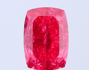 Diamant naturel rose vif fantaisie taille coussin, diamant non monté, 4,08 carats - Product Image 1
