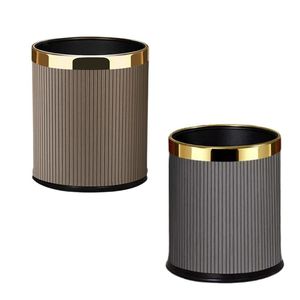Corbeille à déchets classique ronde en fil métallique noir. Conception légère, durable et respirante. Disponible aux prix de gros. - Product Image 2