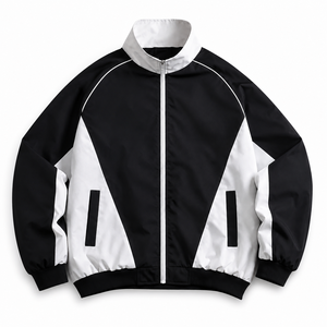 Veste coupe-vent unisexe sportive rétro en toile personnalisable pour l'hiver, idéale pour les détaillants de mode américains, fournisseur à faible MOQ - Product Image 5