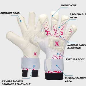 Guantes de Entrenamiento de Portero de Fútbol para Hombre y Mujer, Nuevos, Elegantes, Juveniles, con Palma de Cuero, Agarre, Transpirables, Antideslizantes, Dedos Completos - Product Image 3