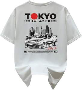 Men's <b>Japanese</b> Graphic Tees Sakura Short Sleeve T Shirts Loose Summer Aesthetic Tops Streetwear - Product Image 1