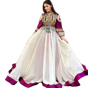 부족 민족 빈티지 쿠치 드레스, 아프간/파키스탄 쿠치 파티 전통 멀티 컬러 드레스 고치 드레스 3087