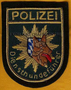 Insignia Bordada Personalizada de la Policía Alemana con Ancla y Corona de Laurel, Parche de Tela Cosido para Uniforme - Product Image 6