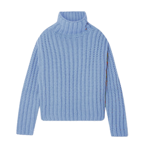 Suéter de lana de alta calidad para mujer, suéter informal grueso de gran tamaño para invierno, técnicas de cuentas teñidas lisas bordadas para - Product Image 2