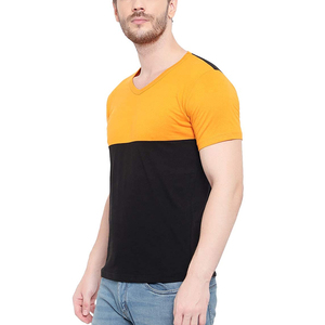 T-shirt Homme Col V Oversize en Polyester 180g Coupe Ample Manches Courtes Uni Décontracté Streetwear Personnalisable - Product Image 2