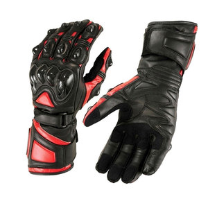 Guantes de Motocicleta Deportivos Unisex de Alta Calidad, Personalizados, de Cuero con Recubrimiento de Poliuretano, Diseño de Dedos Completos Antideslizantes - Product Image 3