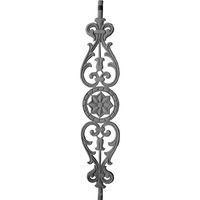 Balustre en fonte robuste pour escalier, idéal pour porche, terrasse, balcon et usage intérieur architectural