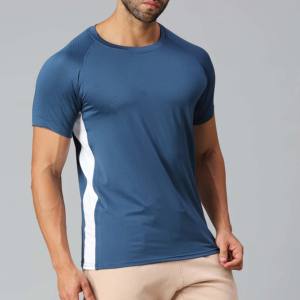 Camiseta de Cuello Redondo de Algodón Tejido Ecológico, Impresión por Transferencia de Calor, Chenilla, Secado Rápido, Transpirable, Ajuste Regular para Hombre - Product Image 2