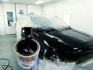 Peinture acrylique automobile et pour meubles 1K et 2K, couleurs personnalisables, résistance aux hautes températures, revêtement liquide <span class=keywords><strong>noir</strong></span> en spray pour voitures - Product Image 1