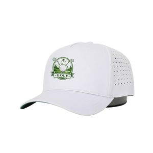 Gorra de Golf Ligera de Alto Rendimiento con Orificios Cortados con Láser, Transpirable, Impermeable y Ajustable para Actividades al Aire Libre - Product Image 1
