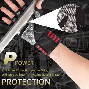 Gants de sport respirants en néoprène à demi-doigts avec lacets pour l'entraînement en salle, la musculation et la performance sportive - Product Image 6