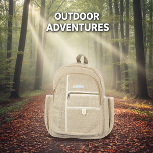 Sac à dos de sport décontracté 100% chanvre pour les aventures en plein air - Product Image 3