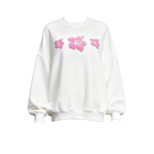 Sudadera de Cuello Alto Blanca para Mujer, Elegante, de Forro Polar, Ecológica, Corte Regular, Premium, Informal, para Otoño, Invierno y Primavera - Product Image 2