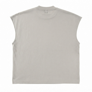 Custom Logo Graphic Printed Tank Top Vintage T Shirt Casual 100% Cotton Jersey <b>Fabric</b> <b>Rhinestone</b> Sleeveless T Shirt For Unisex - Product Image 2