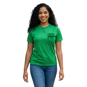 Camiseta de Golf de Secado Rápido para Mujer, Manga Corta, Sin Cuello, Deportiva, Transpirable, Absorbe la Humedad, Ropa Deportiva - Product Image 6