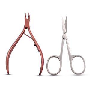 Ensemble professionnel de ciseaux à cuticules à pointe fine et coupe-ongles, kit d'outils de manucure 2 pièces, fabrication OEM, outils de soin des ongles directement de l'usine - Product Image 5