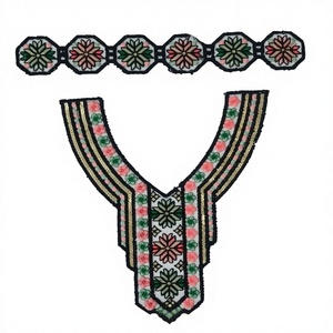 Fashionable Hand-Embroidered Neck Designs for <b>Tops</b> and Dresses – Intricate Floral and Abstract Patterns, Custom Orders Available - Product Image 6