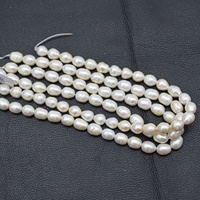 Perles de culture d'eau douce blanches naturelles baroques de 12x10mm-15x11mm, qualité AAAA, perles rondes percées au milieu, perles en vrac pour collier pour femmes