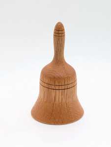 Ornement cloche en bois 1 pièce, style traditionnel, décoration de Noël pour la maison, décoration de table, forme gravée, artisanat en bois de haute qualité - Product Image 4