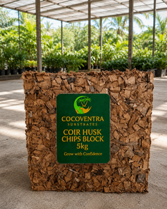 SGS OMRI RHP Certified 5Kg Coco Husk Chips Block Coconut Chips for Orchids & Reptile Bedding - Product Image 1