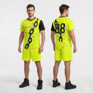 Uniforme de Bádminton para Hombre, Jersey y Pantalones Cortos Sublimados Personalizados con Tela que Absorbe la Humedad para un Rendimiento Óptimo - Product Image 3