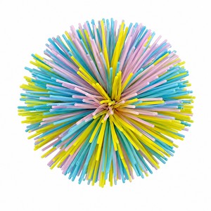 Colorful Urchin Footbag Soccer Juggling Ball Soft <b>Squishy</b> Training Toy 24 Pieces Display Box Colorful Rubber Urchin Footbag Soft - Product Image 2