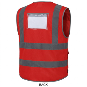 Chaleco de seguridad con cremallera y bolsillos utilitarios, chaleco de primera calidad, ligero, cómodo y seguro de usar. - Product Image 2
