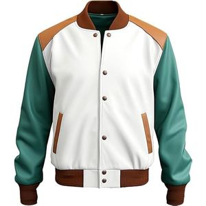 Veste en cuir PU pour motard, style moto, finition premium, mode décontractée, vêtement d'extérieur streetwear. - Product Image 5