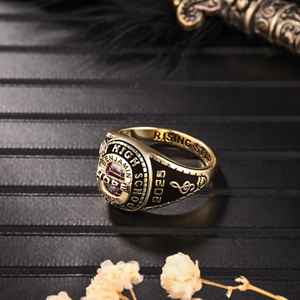 Bague d'École BOJ 047 Personnalisée sur Mesure pour Diplômé Universitaire, Bague de Fin d'Études Secondaires ou Universitaires pour Femme avec Pierre de Naissance en Argent 925 – Nouveauté Tendance - Product Image 3