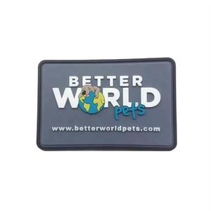 Custom 3D Embossed Rubber PVC <b>Sew</b>-<b>On</b> <b>Patches</b> with Nonwoven Felt Fabric for Clothing - Product Image 6