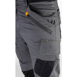 Pantalones de Trabajo para Hombre, Diseño Moderno y Personalizado, Color Gris, con Bolsillos y Rodilleras Reflectantes - Product Image 6