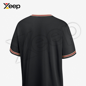 XEEP Customize Baseball Jersey XC-BBU-06 Short Sleeve Breathable Performance Athletic Fit Training <b>Game</b> Shirt Polyester - Product Image 4