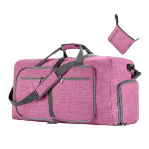 Bolsa de Viaje Impermeable de Poliéster con Cierre de Cremallera y Correa de Hombro Ajustable, Bolsa de Fin de Semana de Gran Capacidad - Product Image 1